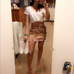 Pink Camo Vintage Skirt